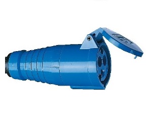 Zásuvka s ochranným krytom  230 V, 16A, 3-pólová