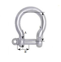 Šekel nerezový - zaoblený