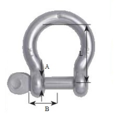 Šekel nerezový - zaoblený so zaisťovacou skrutkou