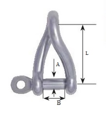 Šekel nerezový - skrútený