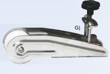 Čelová kladka so západkou kotevnej páky