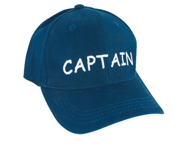 Šiltovka s nápisom CAPTAIN modrá