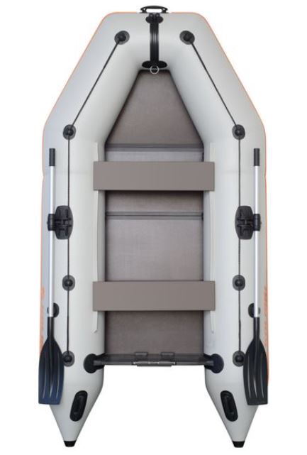 Kolibri KM-245 D nafukovací čln šedý, nafukovací kýl, pevná podlaha