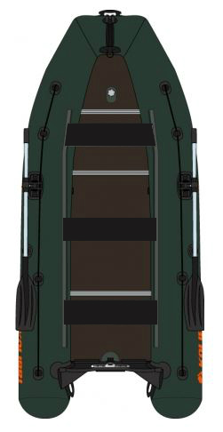 KOLIBRI KM-450 DSL, vystužená drevená podlaha - zelený