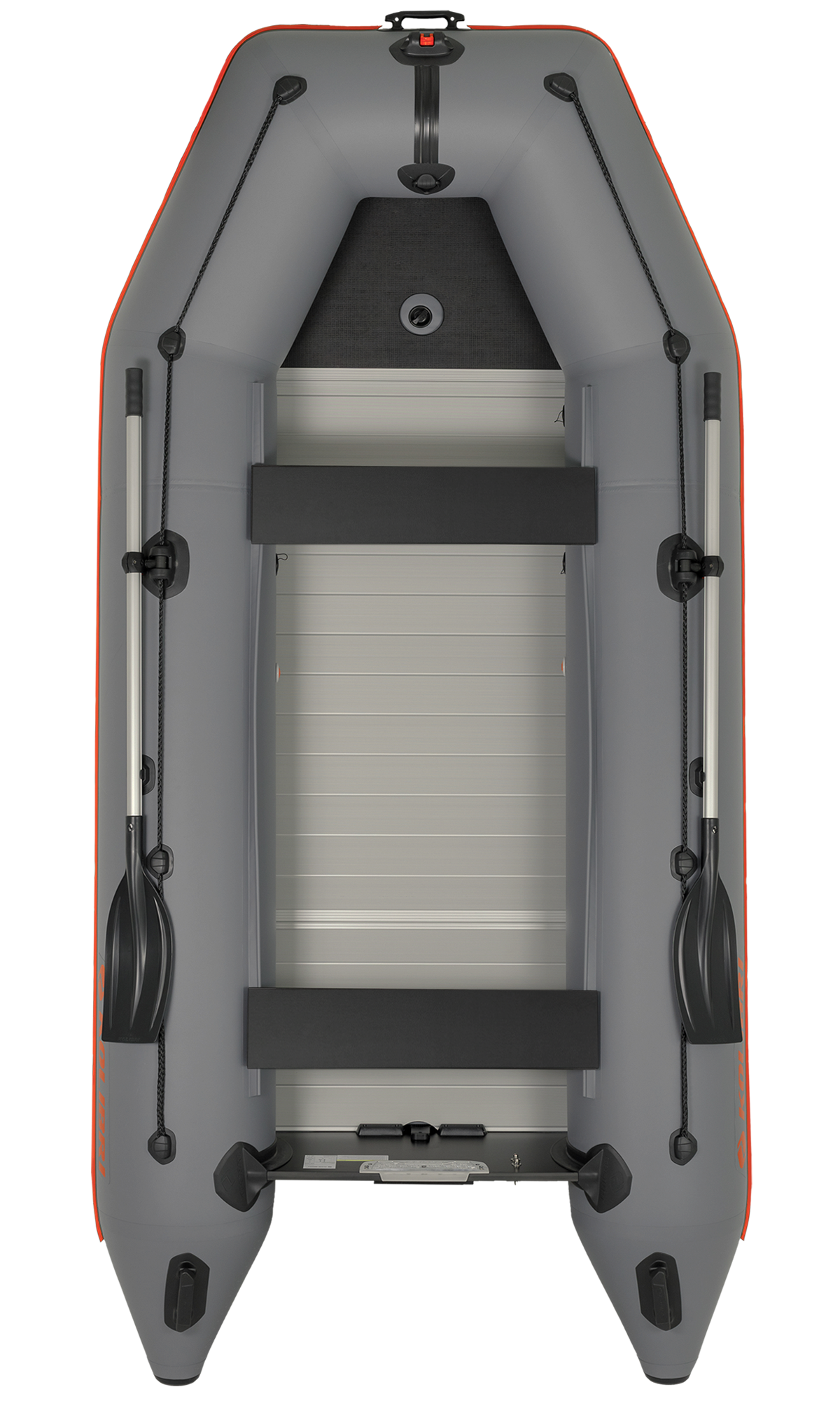 KOLIBRI KM-360 D, vystužená hliníková podlaha - tmavo sivý