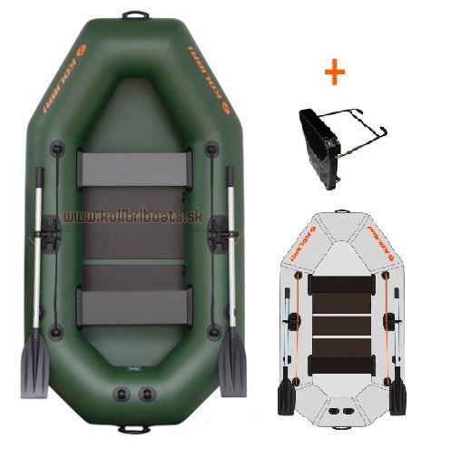 KOLIBRI K-240 T nafukovací čln s lamelovou podlahou + držiak motora