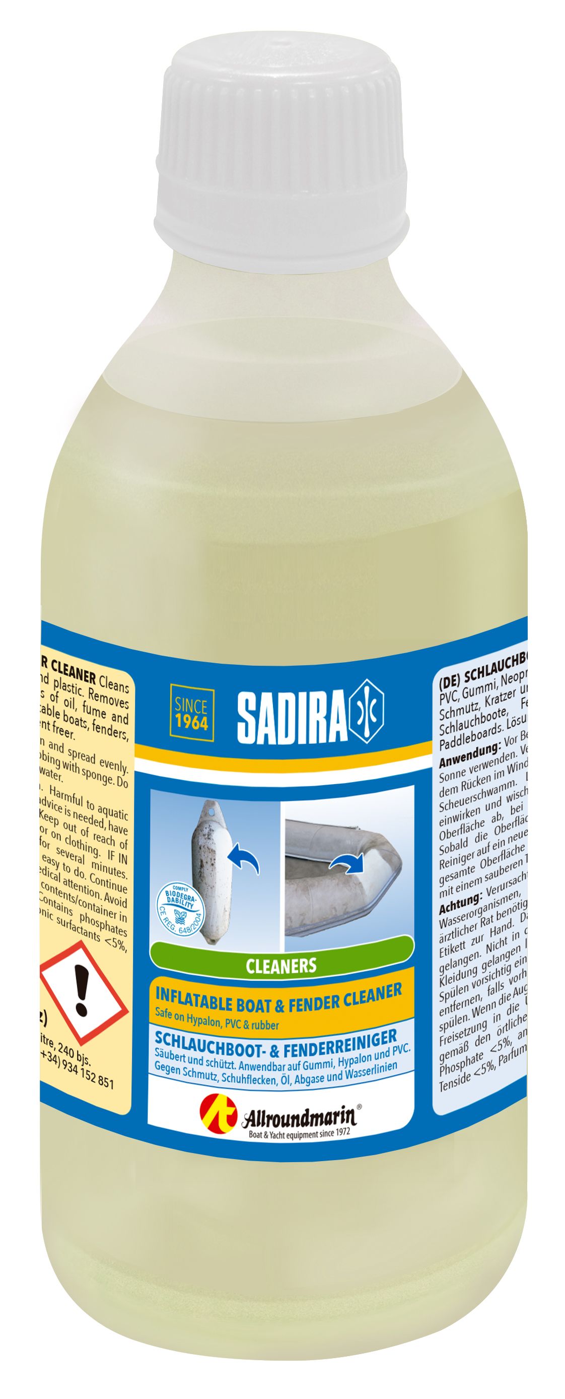 SADIRA - čistič na nafukovacie člny a fendre - 250 ml