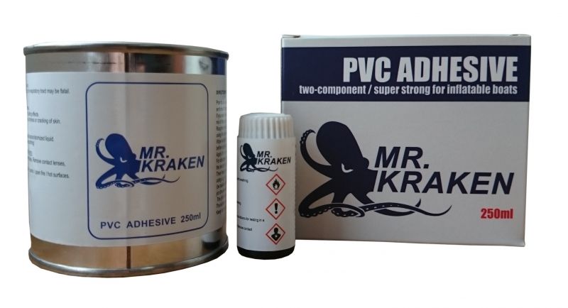 Mr. Kraken dvojzložkové lepidlo pre nafukovacie člny z PVC - 250 ml