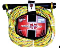 Lano pre vodné lyže žlté 23m, rukoväť 30cm