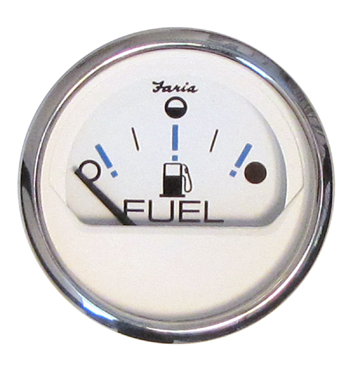FARIA palivomer metrický - biely číselník v niro ráme