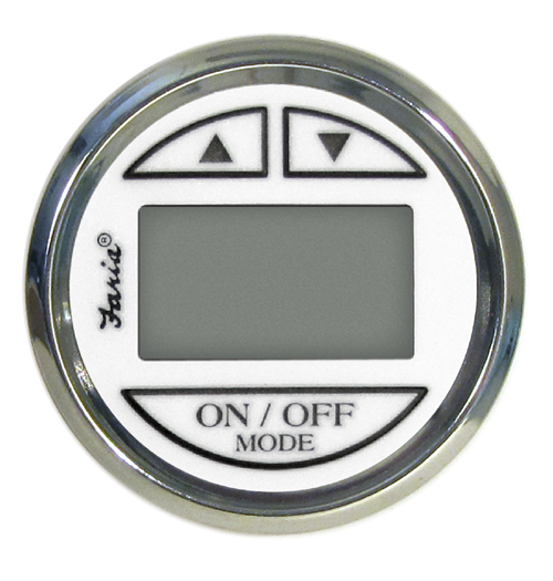 FARIA hĺbkomer so sondou cez trup - biely číselník v niro ráme