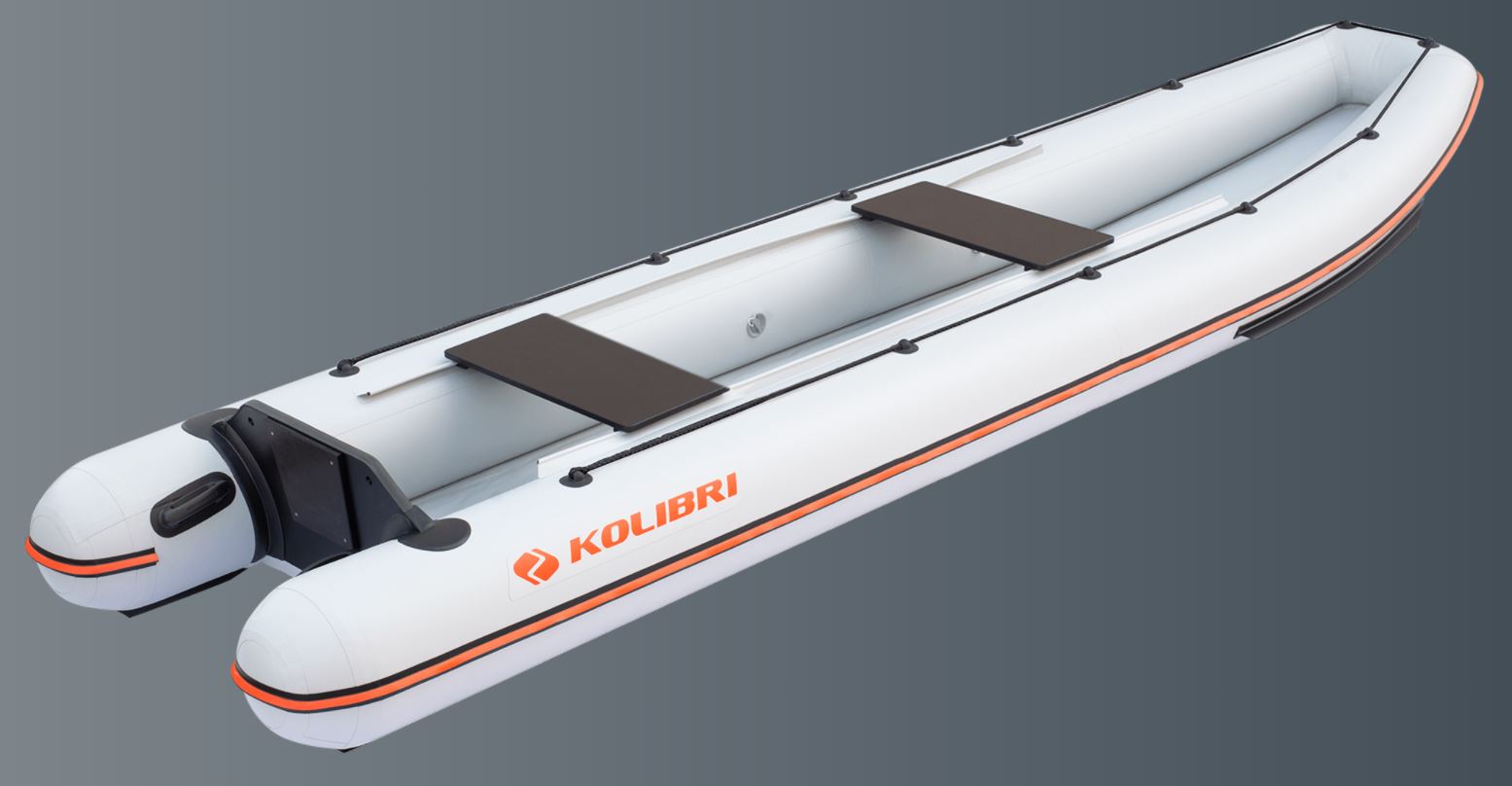 Kanoe Kolibri KM-390 CA šedý, Air-deck podlaha