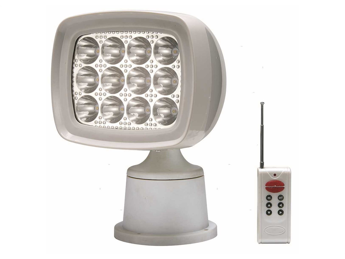Vyhľadávací LED reflektor s diaľkovým ovládaním obdĺžnikový